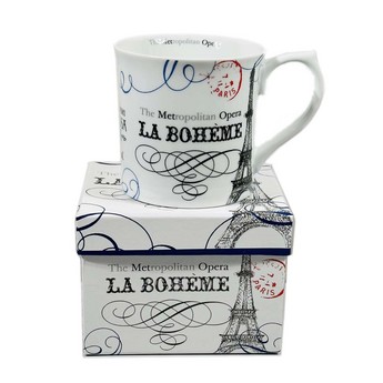 White “La Bohème” Mug with Box