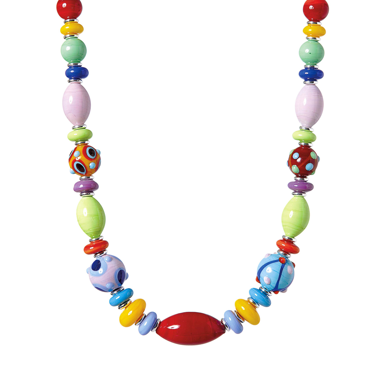 Multi-Color Murano Glass Beads Necklace | JEWELRY | Met Opera Shop